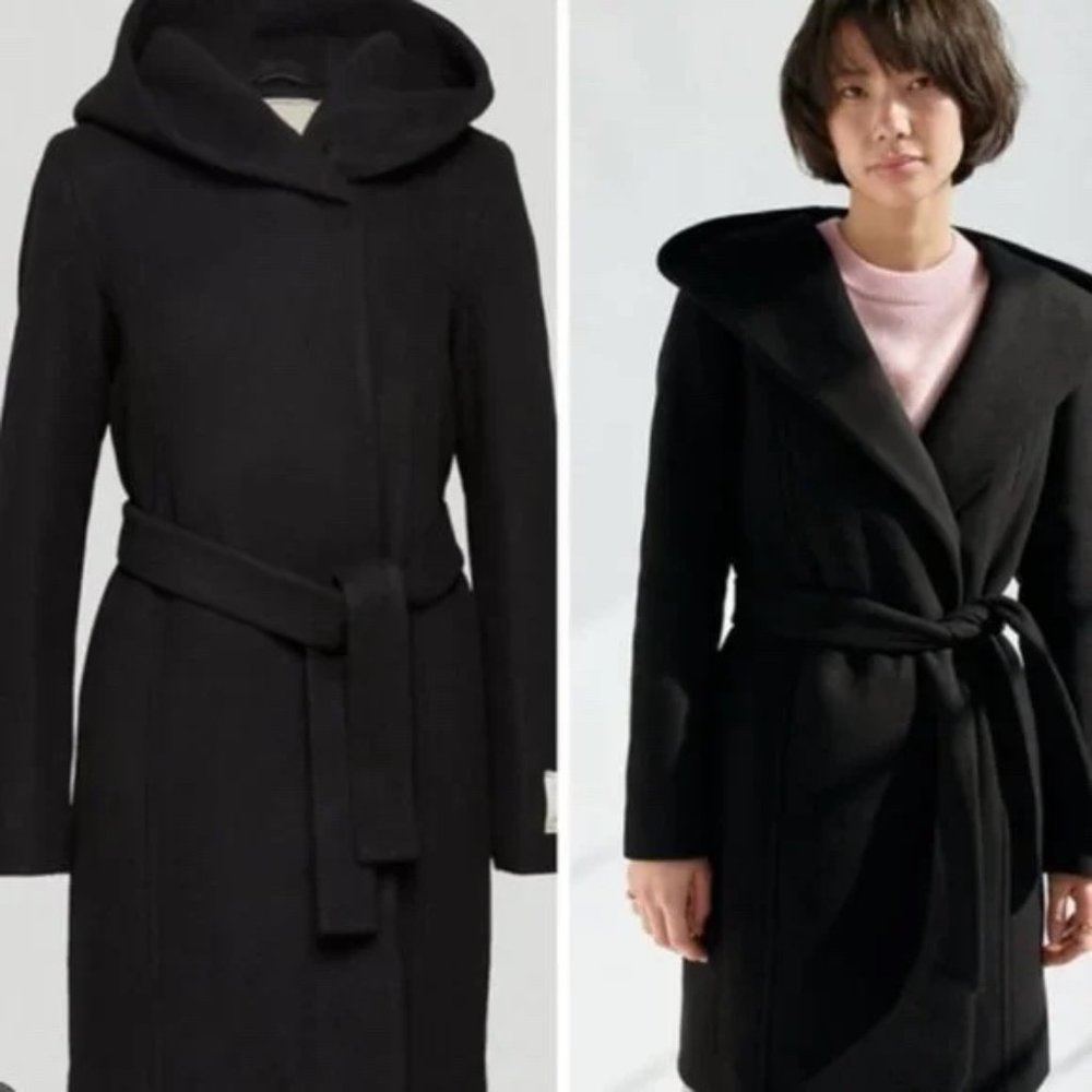 NWT ARITZIA Wilfred Borda Coat Black XS Women